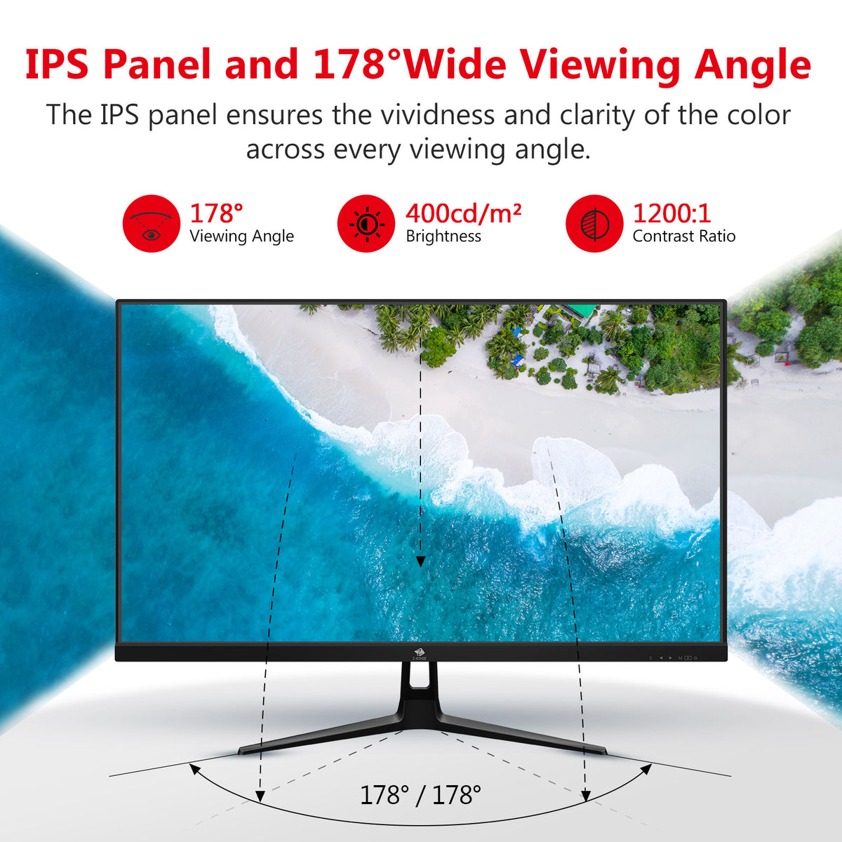 Z-EDGE UG27PJ 27 インチ ゲーミング モニター 240Hz 1ms IPS 1920x1080 フレームレス LED ゲーミ