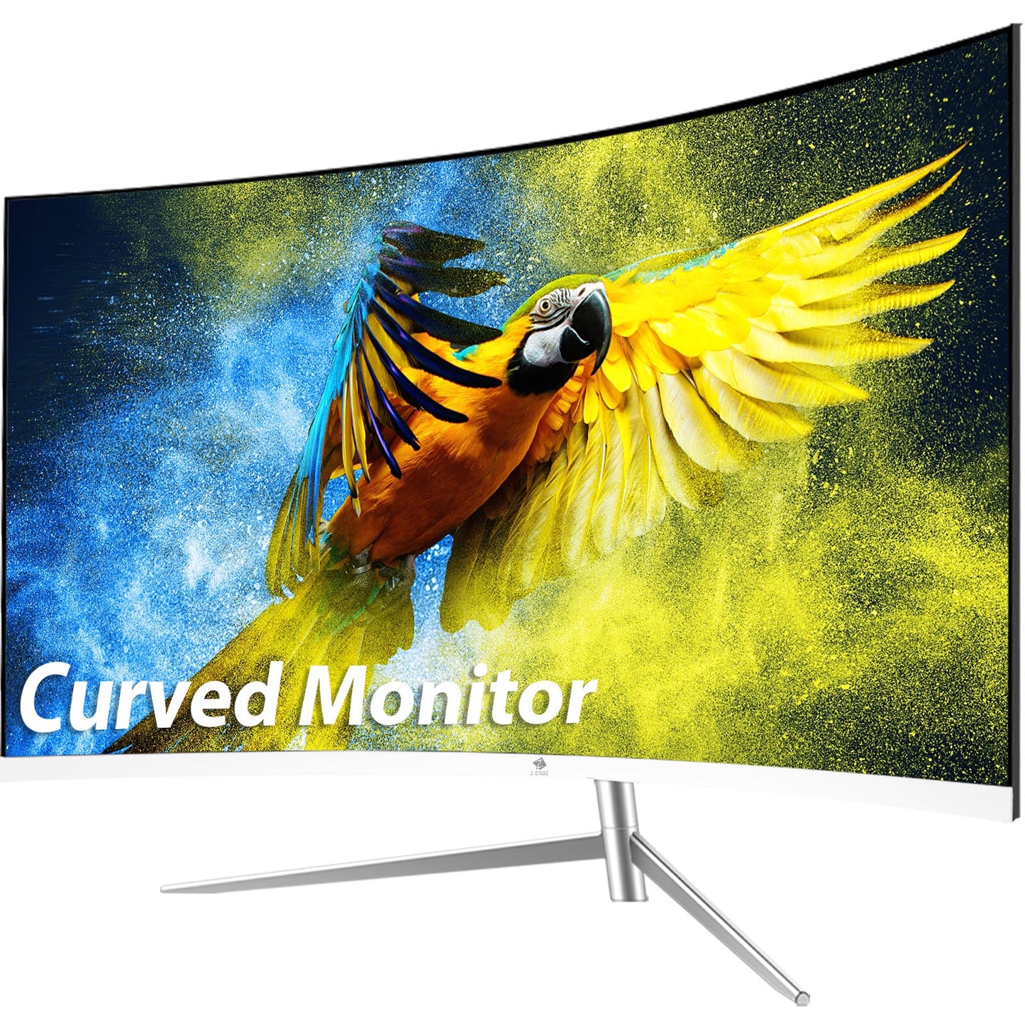 Z-EDGE 27" Curved Gaming Monitor FHD LED Monitor 75Hz 5ms Frameless Design Eye-Care HDMI VGA Port