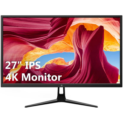 再生品: 27 インチ 4K IPS モニター UHD 60Hz Eye-Care Tech Support VESA マウント