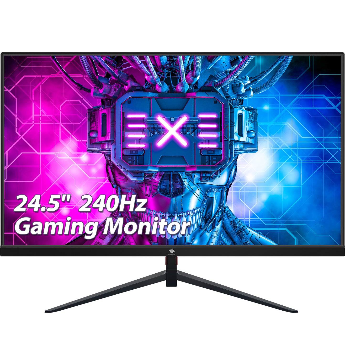 再生品: Z-EDGE 25 インチ 240Hz ゲーミング モニター、1ms フル HD LED モニター、AMD Freesync プレミアム、DisplayPort HDMI ポート、内蔵スピーカー