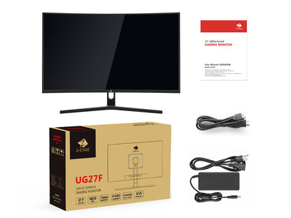 Z-Edge 27" 165Hz Curved Gaming Monitor with HDMI & DisplayPort (HUG27F)