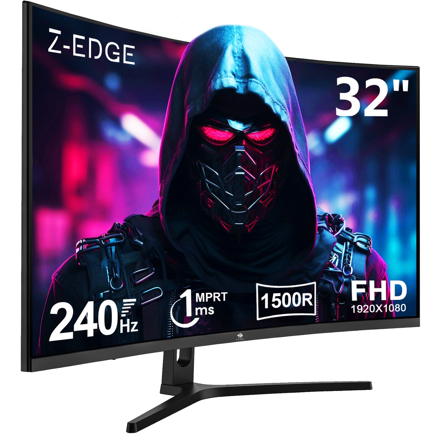 Refurbished: 32" 240Hz Curved Gaming Monitor Full HD 1080P