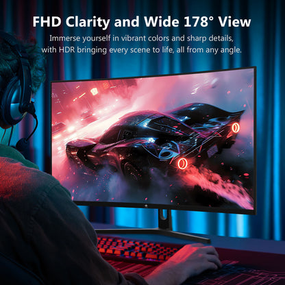 Refurbished: 32" 240Hz Curved Gaming Monitor Full HD 1080P