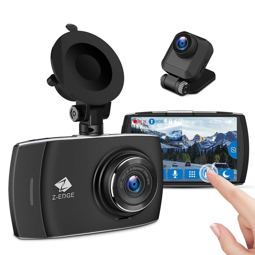 Refurbished: Z-Edge Z3D GPS Dual Dash Cam Full HD 1080p Front and Rear Cam Z3D-RD