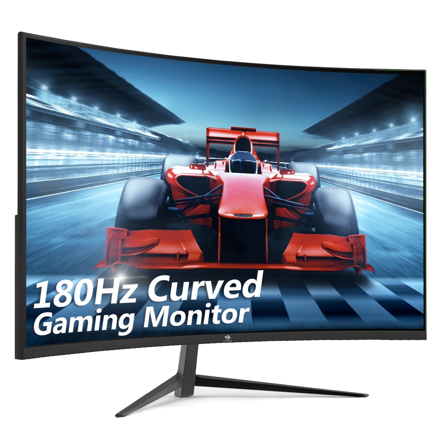 Z-Edge 24 Inch Curved Gaming Monitor 180Hz 1ms MPRT, 16:9 Full HD LED Monitor, VA Panel, 300cd/m² Brightness, FreeSync, HDMI DP Port - Black