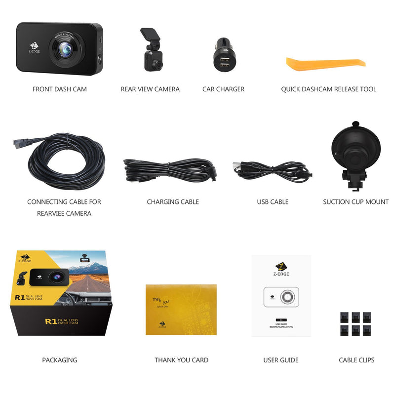 Dash Cam for Cars Car Camera Dash Cam 4K WIFI Camera for Car Front and Rear  Dash Camera Wifi Dashcam Vehicle Black Box