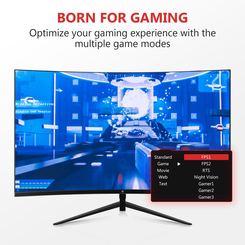 32-Inch Curved Gaming Monitor up to 240Hz,1080P Computer Monitor  1500R/1ms(MPRT)/Low Blue Light,Frameless PC Monitor with HDMI DisplayPort,  Freesync 