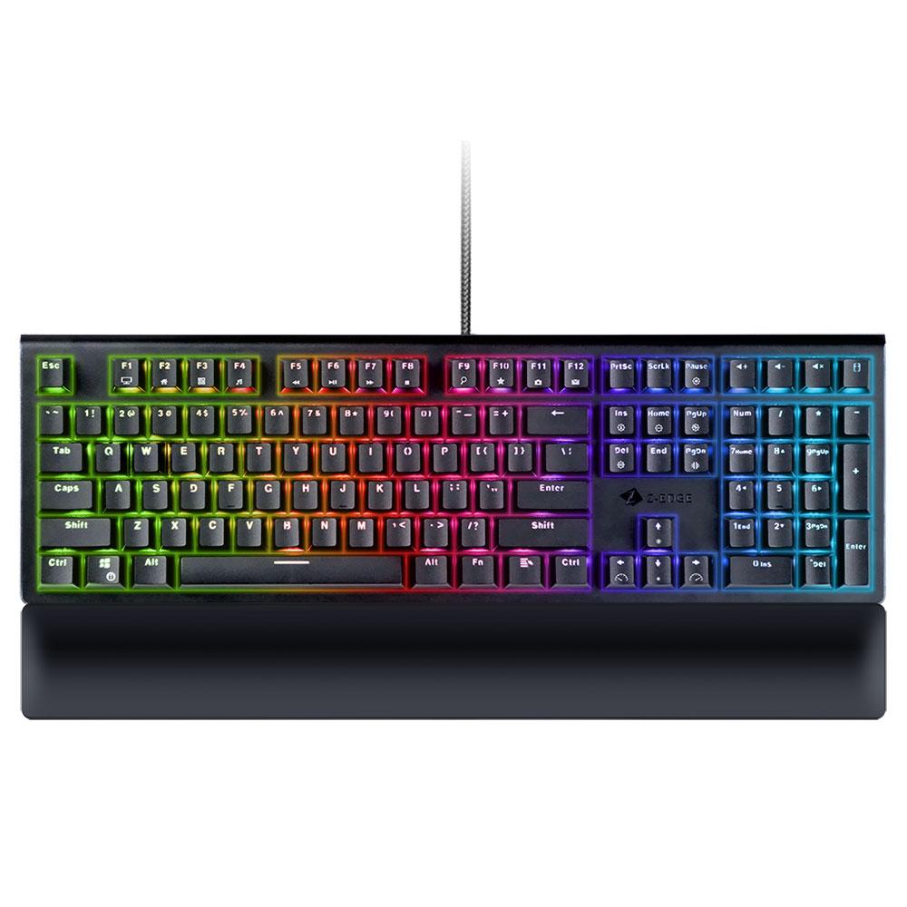 UK108 Mechanical Keyboard Gaming Keyboard 108 Keys with RGB Backlight and Palm Rest Keyboard Keyboard 