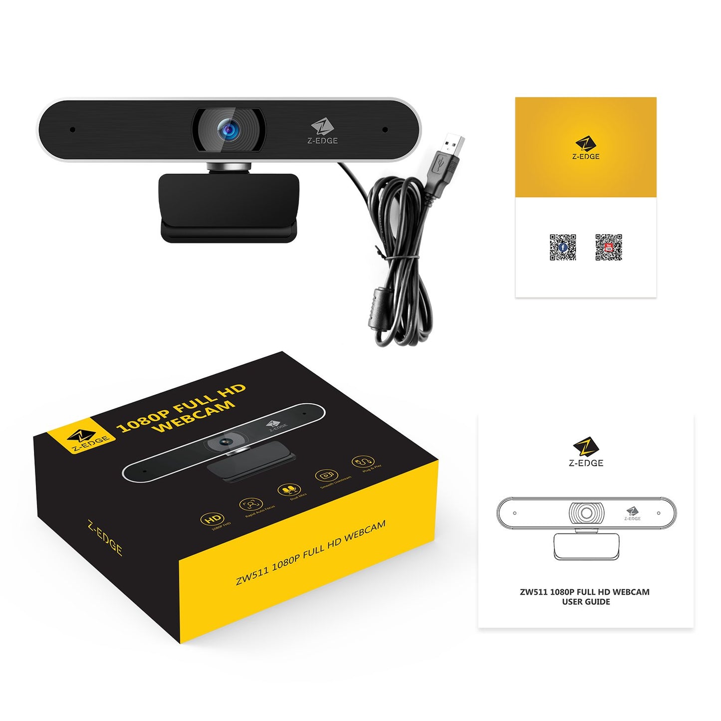 ZW511 Full HD 1080P Webcam 2.0 Mega pixels Webcam Webcam 